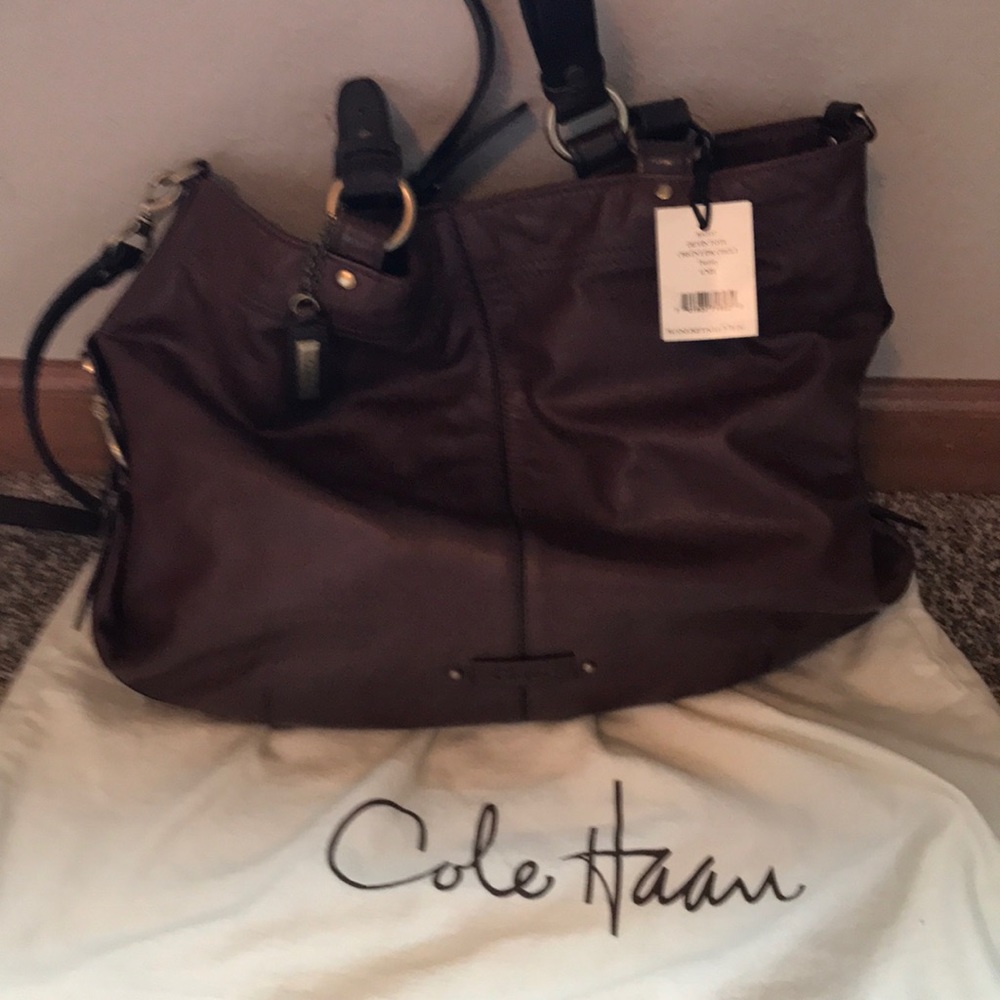 NWT Cole Haan Devin tote leather Ret. $378